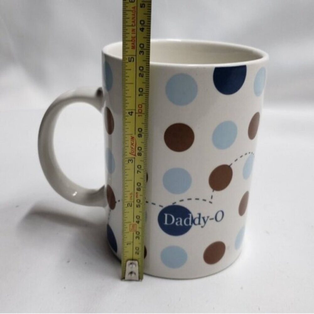 🔷Vintage Starbucks Daddy O Gone Fishing Mug Polka Dots 16 Ounce 2004 - Picture 9 of 11